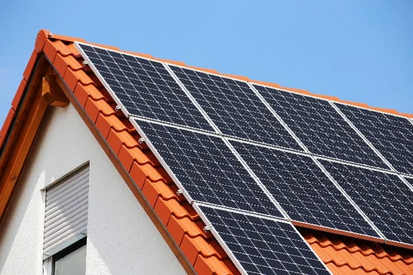 Solaranlage auf einem Dach